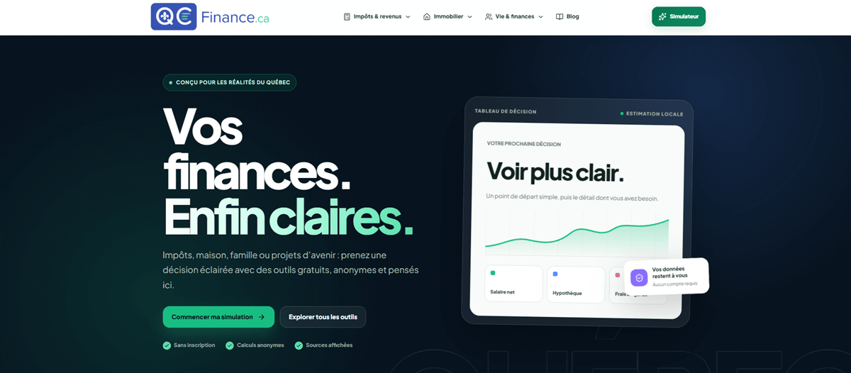 QCFinance — Quebec Financial Calculator Platform